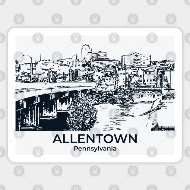 Allentown - Pennsylvania Magnet by Lakeric